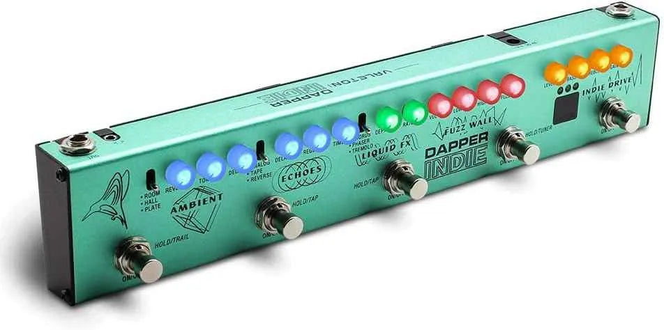 Valeton Dapper Indie Effect Strip with Tuner